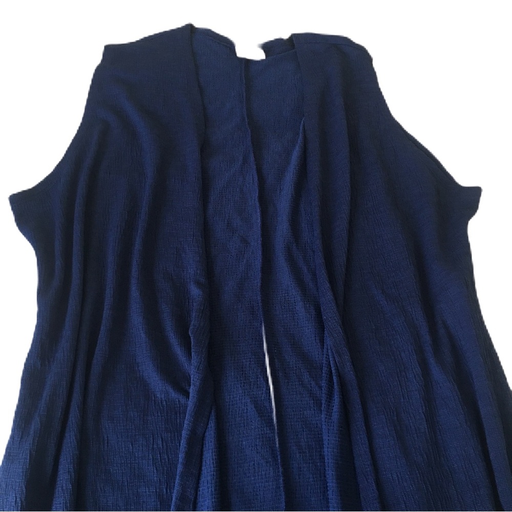 LuLaRoe Long Open Navy Blue Cardigan Shirt - Picture 3 of 11
